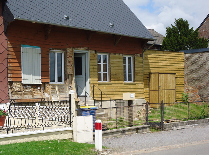 verbouwing voorgevel vakantiehuis