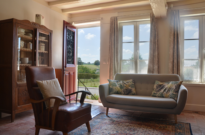 woonkamer vakantiehuis iviers